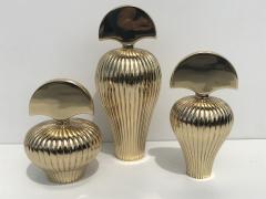 Set of Tree Brass Perfume Bottles - 550551