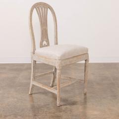 Set of Twelve 18th c Swedish Gustavian Painted Oval Back Wheat Sheaf Chairs - 3693520