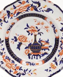 Set of Twelve Auckland Pattern Ironstone Soup Bowls England circa 1835 - 3020915