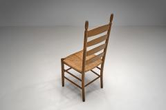 Set of Twelve Beech Ladderback Dining Chairs Europe Mid 20th Century - 4713479