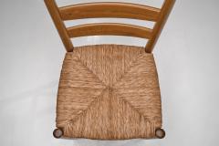Set of Twelve Beech Ladderback Dining Chairs Europe Mid 20th Century - 4713482