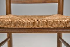 Set of Twelve Beech Ladderback Dining Chairs Europe Mid 20th Century - 4713485