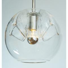 Set of Twelve Blown Glass Clear Pendant Lanterns - 951985