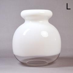 Set of Twelve Blown White and Clear Glass Pendant Lanterns Italy 1970s - 4413067