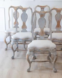 Set of Twelve Swedish Rococo Chairs Lindome circa 1760 - 4812271