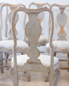 Set of Twelve Swedish Rococo Chairs Lindome circa 1760 - 4812273