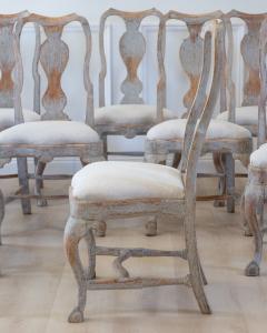 Set of Twelve Swedish Rococo Chairs Lindome circa 1760 - 4812282