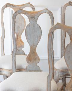 Set of Twelve Swedish Rococo Chairs Lindome circa 1760 - 4812292