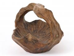 Set of Two Anthroposophical Hand Carved Wood Bowls 1960s - 4527504