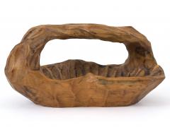 Set of Two Anthroposophical Hand Carved Wood Bowls 1960s - 4527509