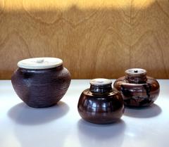 Set of Two Antique Japanese Ceramic Ko Seto Chaires - 4315587