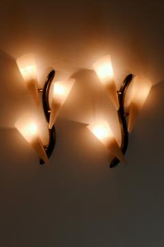 Set of Two Decorative Mid Century Modern Sconces or Wall Lamps Germany 1950s - 3507324