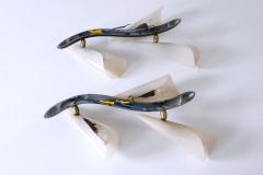 Set of Two Decorative Mid Century Modern Sconces or Wall Lamps Germany 1950s - 3507334