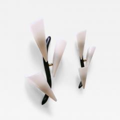 Set of Two Decorative Mid Century Modern Sconces or Wall Lamps Germany 1950s - 3508882