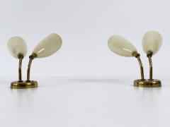 Set of Two Elegant Mid Century Modern Sconces or Wall Lamps Italy 1950s - 4734865