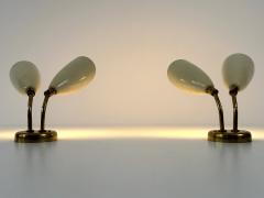 Set of Two Elegant Mid Century Modern Sconces or Wall Lamps Italy 1950s - 4734866
