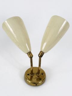 Set of Two Elegant Mid Century Modern Sconces or Wall Lamps Italy 1950s - 4734879