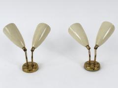 Set of Two Elegant Mid Century Modern Sconces or Wall Lamps Italy 1950s - 4734886