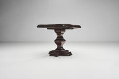 Set of Two Handcrafted Wood Side Tables Europe 1970s - 3577909