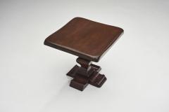 Set of Two Handcrafted Wood Side Tables Europe 1970s - 3577910