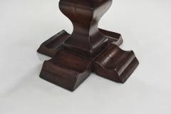 Set of Two Handcrafted Wood Side Tables Europe 1970s - 3577914