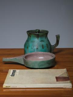Set of Two Italian 70s Ceramic Pieces Manufactured in Faenza - 4724300