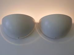 Set of Two Large Minimalistic Mid Century Modern Sconces Germany 1960s - 2425896