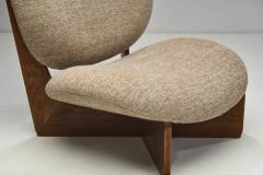 Set of Two Lounge Chairs with Footstools Europe Late 20th Century - 4148966