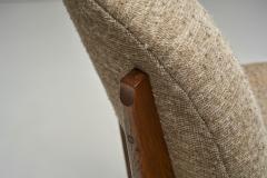 Set of Two Lounge Chairs with Footstools Europe Late 20th Century - 4148968