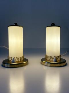 Set of Two Lovely Mid Century Modern Bedside Table Lamps Germany 1950s - 4442049