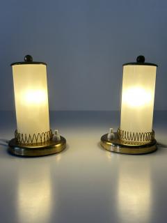 Set of Two Lovely Mid Century Modern Bedside Table Lamps Germany 1950s - 4442050