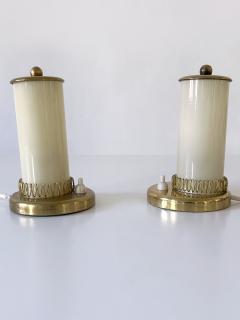 Set of Two Lovely Mid Century Modern Bedside Table Lamps Germany 1950s - 4442051