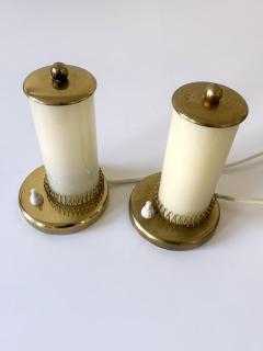Set of Two Lovely Mid Century Modern Bedside Table Lamps Germany 1950s - 4442055