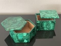 Set of Two Malachite Jewelry Boxes - 966199
