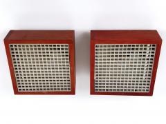 Set of Two Mid Century Modern Pine Wood Flush Mount or Ceiling Lamp Sweden 1970s - 4541105