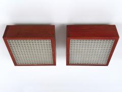 Set of Two Mid Century Modern Pine Wood Flush Mount or Ceiling Lamp Sweden 1970s - 4541107