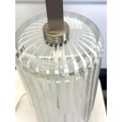 Set of Two Milky White Canne Di Filigrana Filigree Rods Murano Glass - 4302699