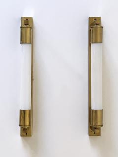 Set of Two Rare Art Deco Bauhaus Bedside Sconces or Wall Lamps Germany 1950s - 4472462