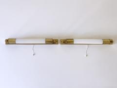 Set of Two Rare Art Deco Bauhaus Bedside Sconces or Wall Lamps Germany 1950s - 4472465