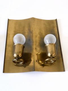 Set of Two Rare Elegant Mid Century Modern Brass Sconces Germany 1950s - 4472490