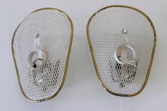Set of Two Rare Elegant Mid Century Modern Sconces or Wall Lamps Germany 1950s - 3478064