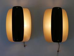 Set of Two Rare Elegant Mid Century Modern Sconces or Wall Lamps Germany 1960s - 3908412