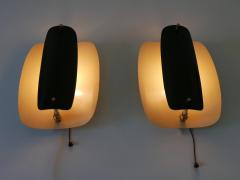 Set of Two Rare Elegant Mid Century Modern Sconces or Wall Lamps Germany 1960s - 3908414