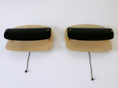 Set of Two Rare Elegant Mid Century Modern Sconces or Wall Lamps Germany 1960s - 3908421