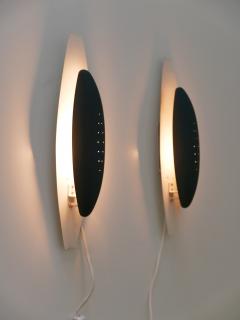 Set of Two Rare Elegant Mid Century Modern Sconces or Wall Lights Sweden 1950s - 4098953