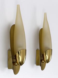Set of Two Rare Highly Decorative Mid Century Modern Sconces Germany 1950s - 4756669