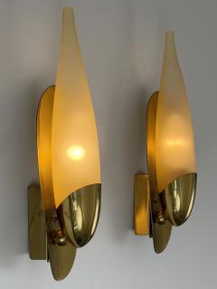 Set of Two Rare Highly Decorative Mid Century Modern Sconces Germany 1950s - 4756670