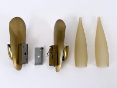 Set of Two Rare Highly Decorative Mid Century Modern Sconces Germany 1950s - 4756671