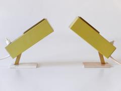 Set of Two Rare Lovely Mid Century Modern Bedside Table Lamps Germany 1950s - 3923511