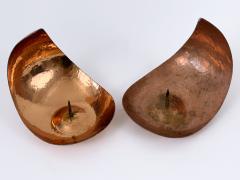 Set of Two Rare Lovely Mid Century Modern Candlesticks Made in Austria 1960s - 4757358